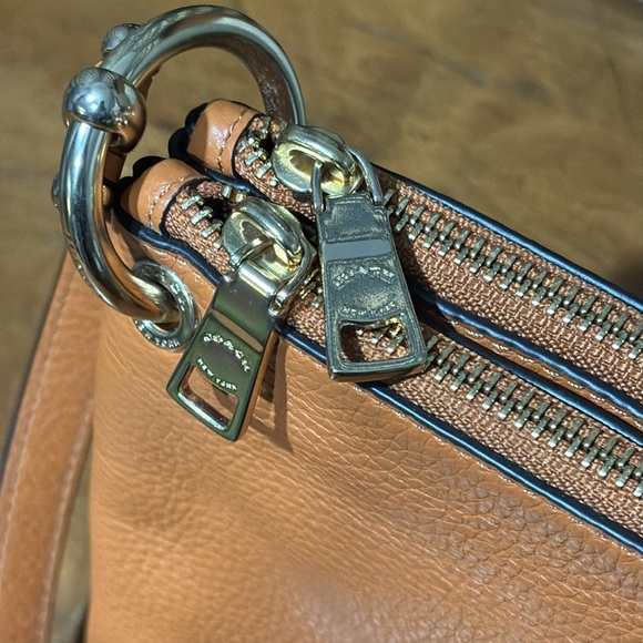 2000 Coach Orange Mia Crossbody Double Zip Compartments Hidden Snap Closure NWOT - Picture 16 of 16